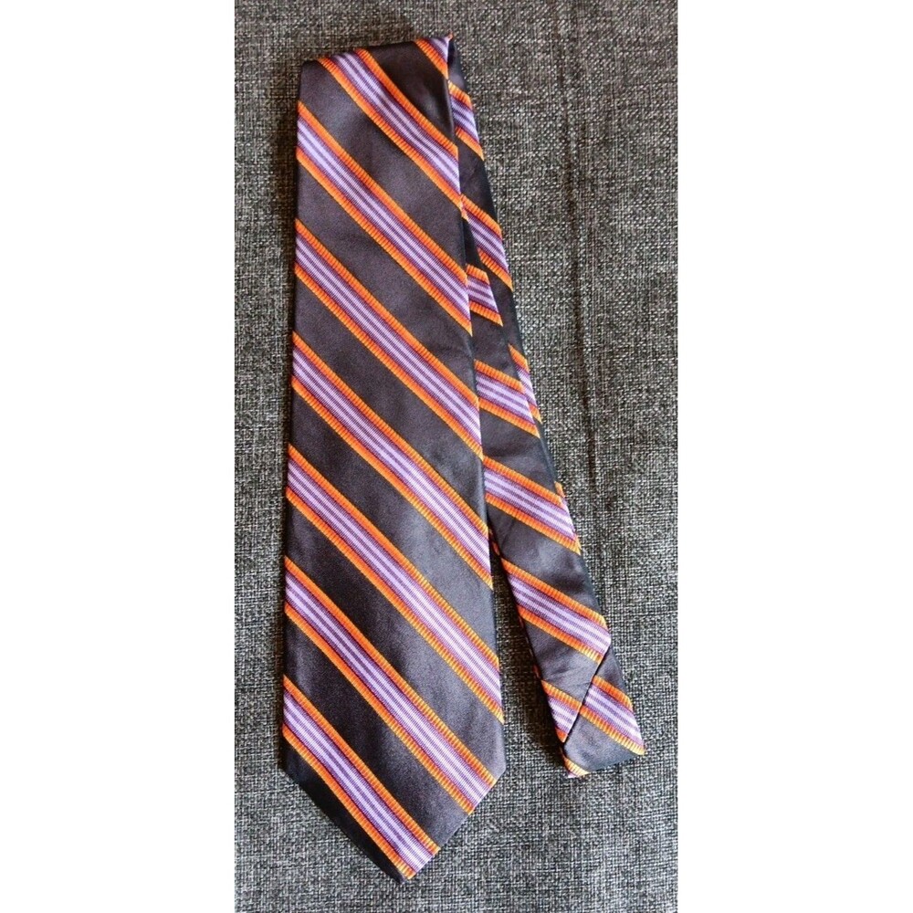 Tie 70 80s 90s Y2K New Vintage Robert Talbot Nordstrom Red Purple 4 Wide 59 Long